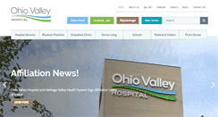 Desktop Screenshot of ohiovalleyhospital.org